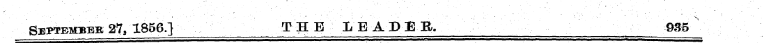 September 27, 1856.] THE LEADER, 935