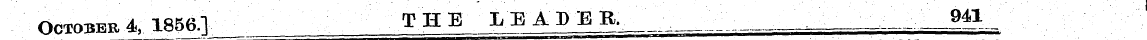 October 4. 1856.1 THE LEADER. _____ 941