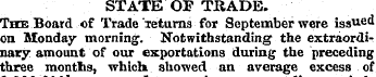 STATE OF TRADE. The Board of Trade letur...