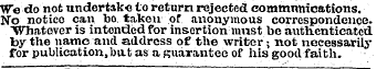 We do not undertake to return rejected c...