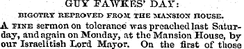 GUY FAWKES' DAY: BIGOTRY REPROVED FKOJt ...