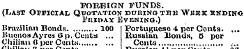 FOREIGN FUNDS. (Lasi Official Quotation ...