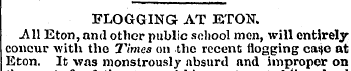 FLOGGING AT ETON. All Eton, and other pu...