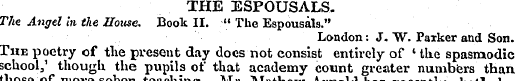 THE ESPOUSALS. The Angel in the House. B...