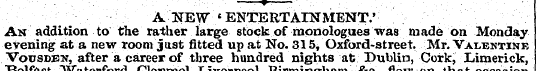 A NE\V ' ENTERTAINMENT.' An addition to ...
