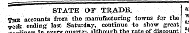 STATE OF TRADE. a The accounts from the ...