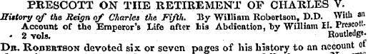 PRESCOTT ON THE RETIREMENT OF CHARLES V....