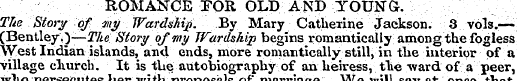 ROMANCE FOR OLD AND TOUNa. The Story of ...