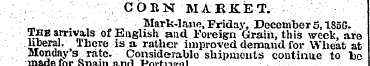 CORN MARKET. _ . Mark-lane, Friday, Dece...