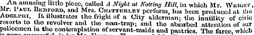 An amusing little piece, called A Night ...
