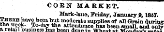 OOBN MARKET. Mark-lane, Friday, Januarys...