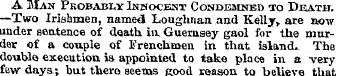 A Man Probably Inhocent Condemned io Dea...