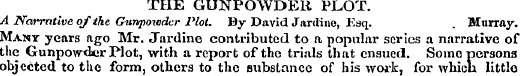 THE GUNPOWDER PLOT. A Narrntivc of the G...