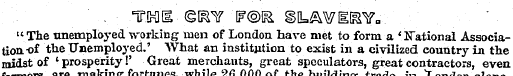 "The unemployed working men of London ha...