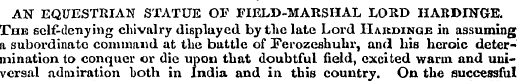 AN EQUESTRIAN STATUE OV FIELD-MARSHAL LO...