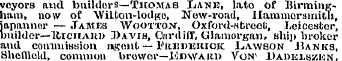 vcyors iiud builders—Thomas Lane, Into o...