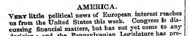 AMERICA. Vbbt little political news of E...