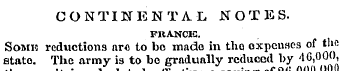 CONTINENTAL NOTES. FUANCE. Somk reductio...