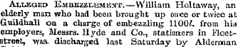 AiitJsaED Embezzlement.—William Holtaway...