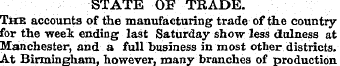 STATE OE TRADE. The accounts of the manu...