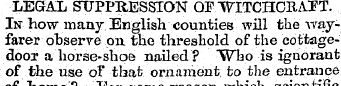 LEGAL SUPPRESSION QF.TPtTCHCRATT. In how...