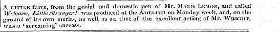 A little farce, from the genial and dome...