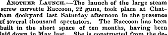 Another Launch.—The launch of the large ...