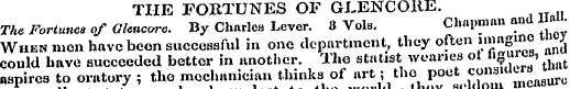 THE FORTUNES OF GLENCOKE. The Fortunes o...