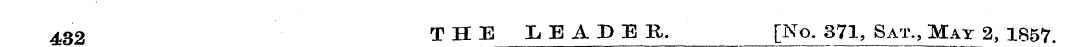 432 THE LEADER. [No. 371, Sat., May 2, 1...