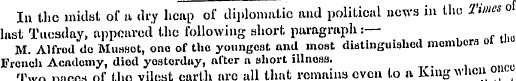 In the midst of a dry heap of diplomatic...