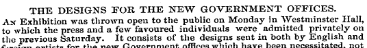 THE DESIGNS FOR THE NEW GOVERNMENT OFFIC...