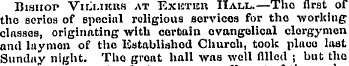 Bishop Vili.ikks at Exbtbh IIaix.—Tho fi...
