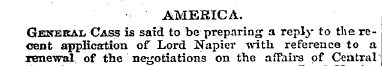 AMERICA. General Cass is said to be prep...