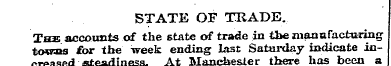 STATE OF TRADE. The accounts of the stat...