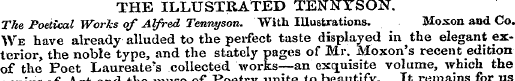 THE ILLUSTRATED TENNYSON. The Poetical W...