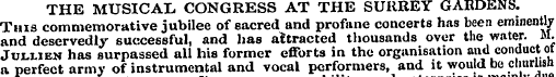 THE MUSICAL CONGRESS AT THE SURREY GARDE...