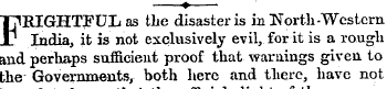 ? ¦ THRIGHTFUL as the disaster is in Nor...