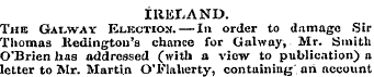 IRELAND. The Gat-way Election. — In orde...