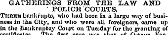 GATHERINGS FROM THE LAW AND POUCH "COURT...