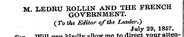 M. LEDRU ROLLIN AND THE FRENCH GOVERNMEN...