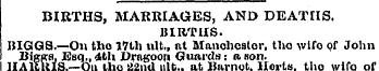 BIRTHS, MARRIAGES, AND DEATHS. BIRTHS. B...