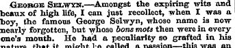 George Selwyet.—-Amongst the expiring wi...