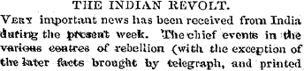 THE INDIAN HE VOLT. Ver-s important news...