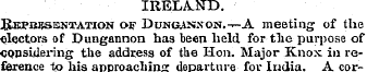 IRELAND. Hepbesentation oo? Dunganxon.-t...