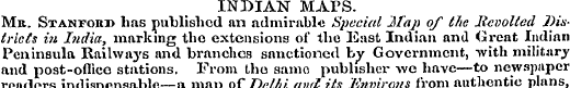 INDIAN MAPS. Mit. Stanfoui> has publishe...