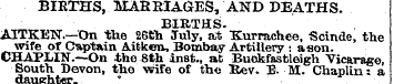 BIETHS, MARRIAGES, AND DEATHS. BIRTHS. A...