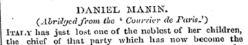 DANIEL MANIN. (Abridgedfrom the ' Conrvi...