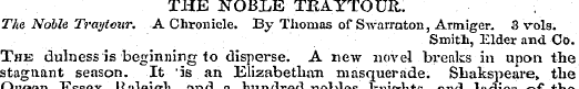 THE NOBLE TRAYTOUIL The Noble Traytour. ...