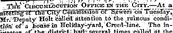 T^e ' 'CiHCDBitTocptioisr Office in ' th...