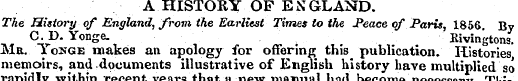 A HISTORY OF ENGLAND. The History of Eng...